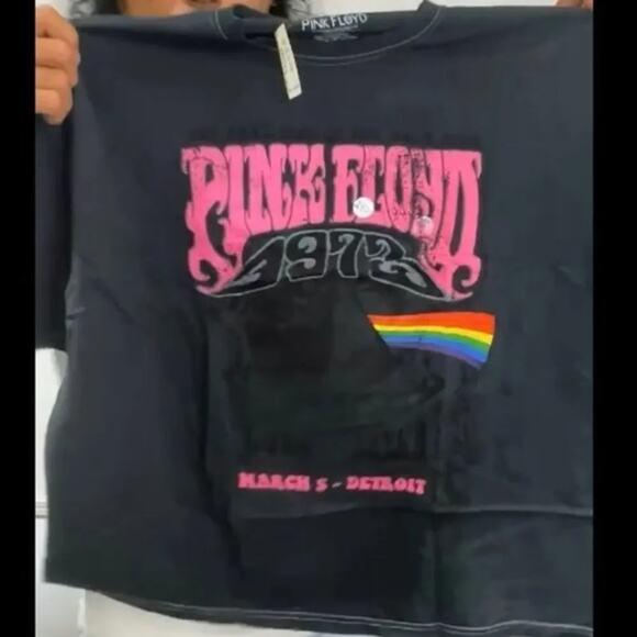 Pink Floyd Distressed 1973 Detroit Tour Graphic Tee Size XL New with Tag - Picture 4 of 7